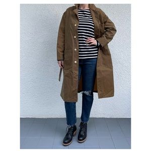 Nwt Imogene + Willie Anni Oil Cloth Painter’s coat